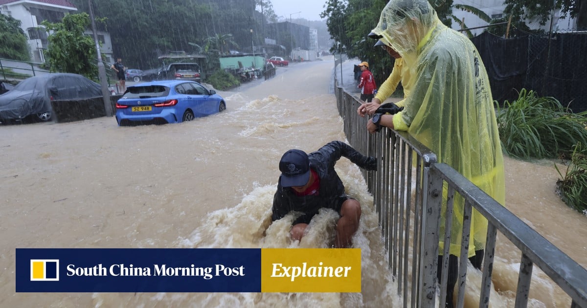 Mengapa Hong Kong dilempari hujan lebat pada hari Sabtu dan apakah pemanasan global yang harus disalahkan?